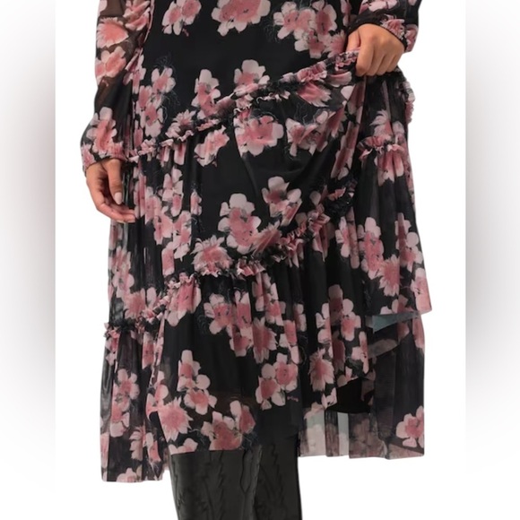 ULLA POPKEN Maxi
Tiered Layered Floral Dress-Size 20/22-Lined-Long Sleeves NWT - Picture 12 of 12